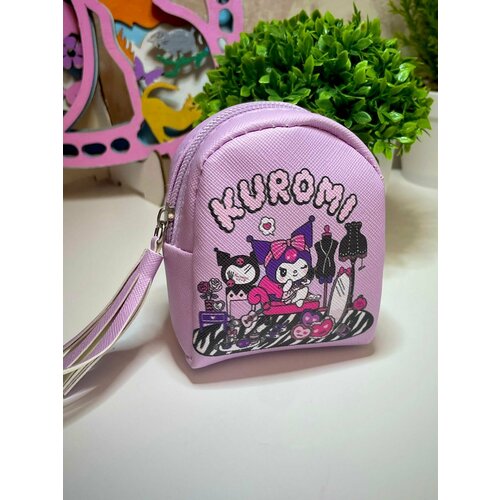 kawaii sanrio аниме cinnamoroll рюкзак девочка с сердцем милый мультяшный персонаж детская школьная сумка игрушки для девочек детский подарок Кошелек , фиолетовый