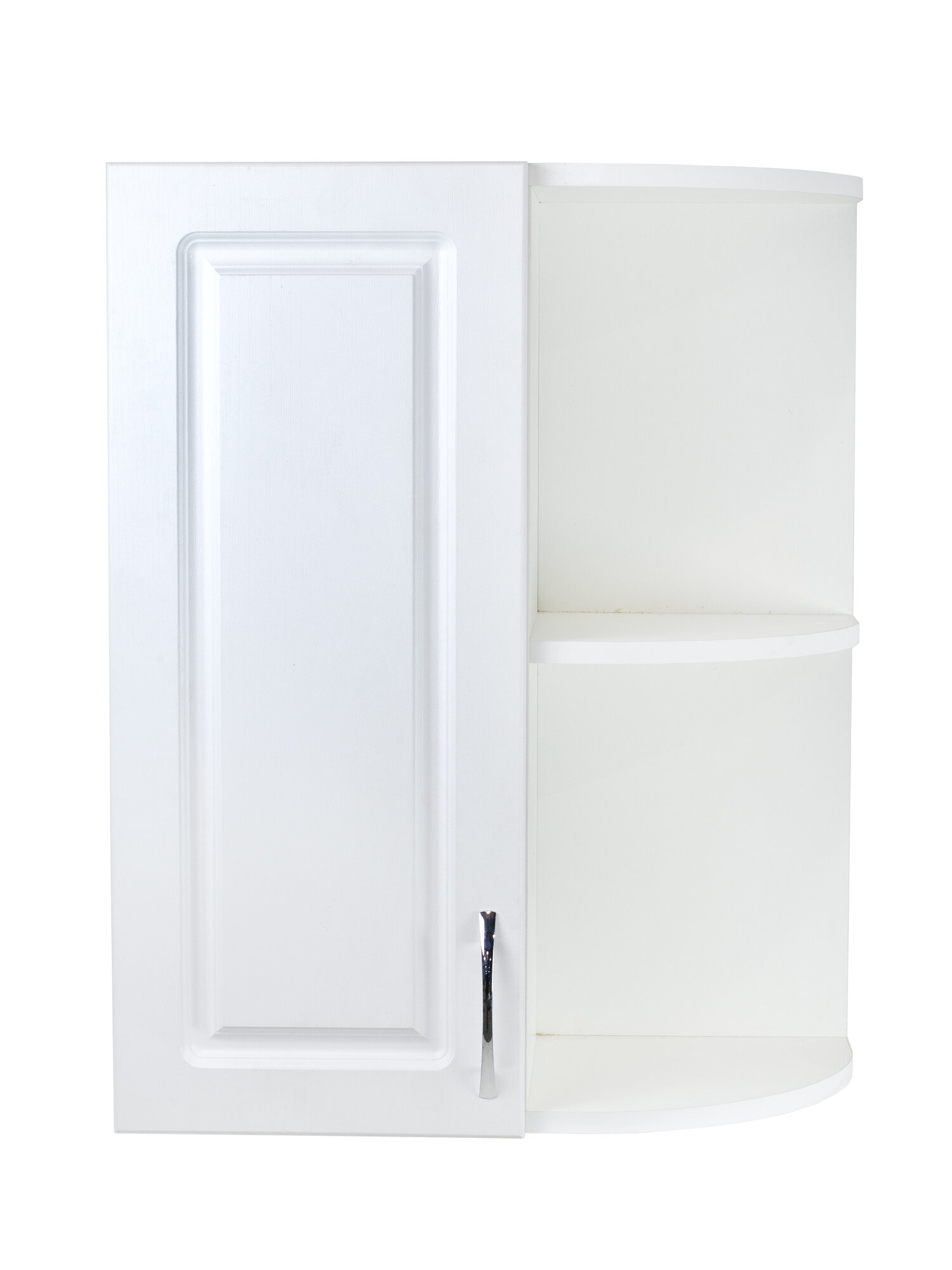 фото Шкаф для посуды торцевой Ясень Белый фасад МДФ SANTREK HOME