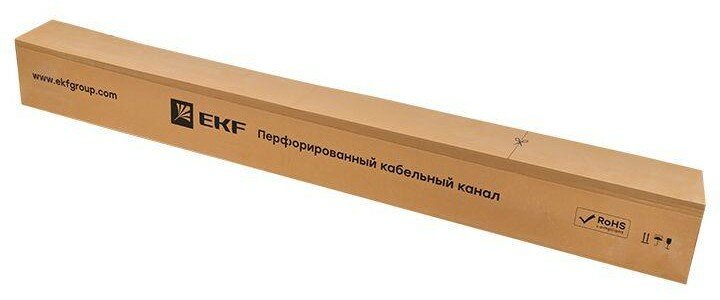 kk-60-40w Канал кабельный под светлое дерево (60х40) (2м.) PROxima Упаковка (20 шт.) EKF - фото №8