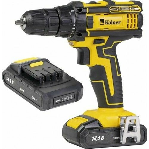 Дрель-шуруповерт аккумуляторная Kolner KCD 1442-2L кн144-2-2л 17955₽