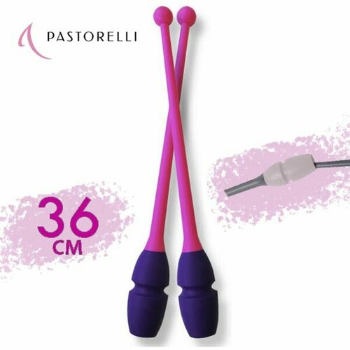 Булавы PASTORELLI 36см. 04235 Фиолетово-флуо-розовый MASHA