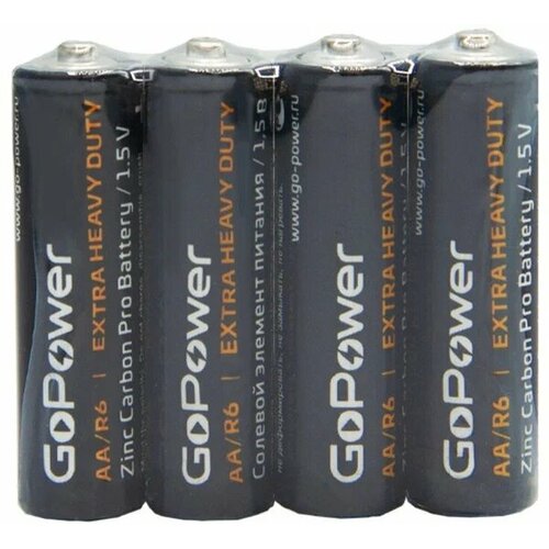 Батарейка AA GoPower 15 В 4 штуки 100₽
