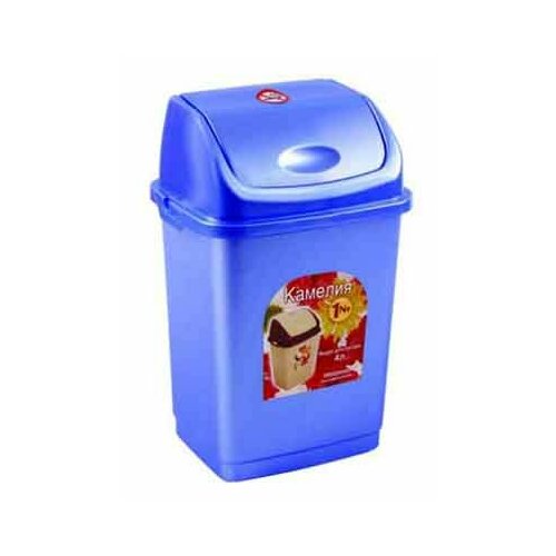 Ведро для мусора пм росспласт Камелия РП-1011 4л голубое 1698₽