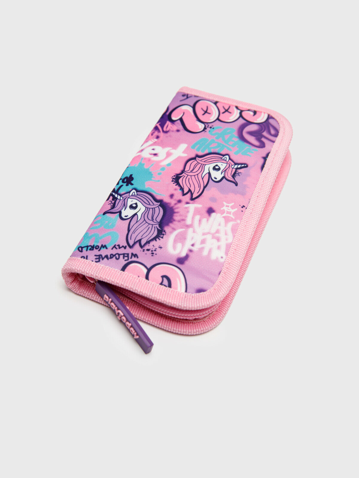 Пенал для девочки PlayToday, размер 19,5*9*2,5 см, голубой — фото 1