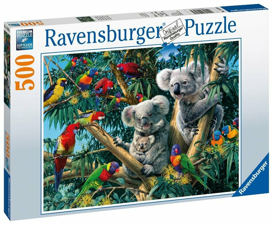 Пазл Ravensburger «Коалы на дереве», 500 эл.