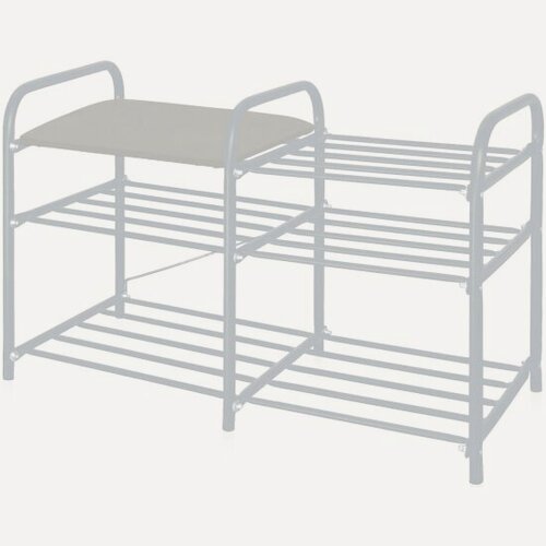 Изображение товара Этажерка Nika "Люкс" ЭТЛ3-1/МС светло-серый/матовый серый