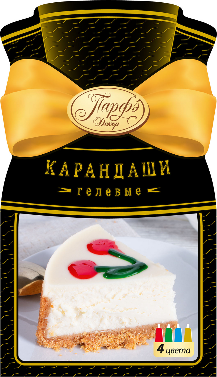 Карандаши кондитерские парфэ гелевые, 64г