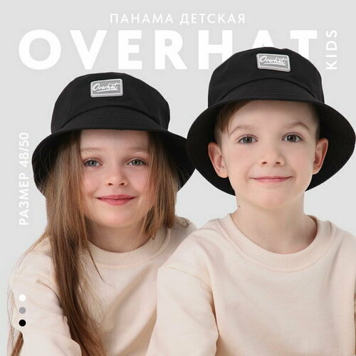 фото Панама overhat overhat для детей, размер 48/50, 001 черный