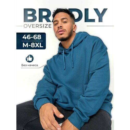 фото Худи bradly, размер 48, , синий