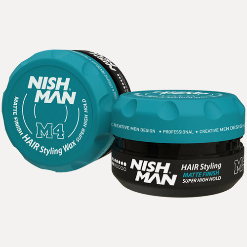 Изображение товара Глина для волос NISHMAN MATTE FINISH SUPER HIGH HOLD WAX M4, 100 мл