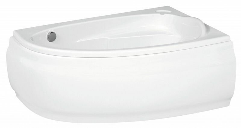 Ванна асимметричная акриловая Cersanit JOANNA 140x90 см правая белая 63335