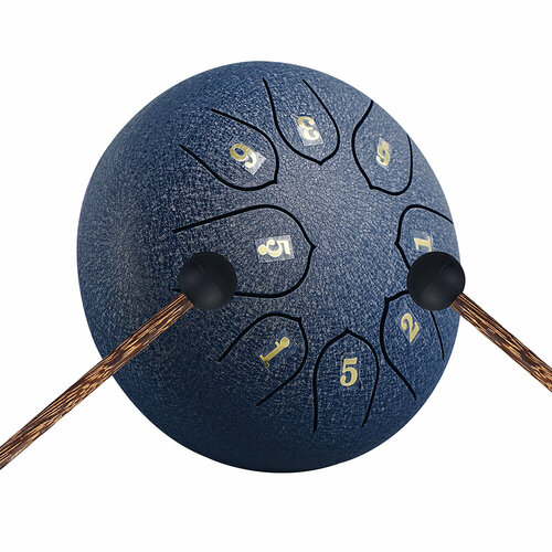 Глюкофон барабан Zani 8 тонов 15 см синий 2331₽