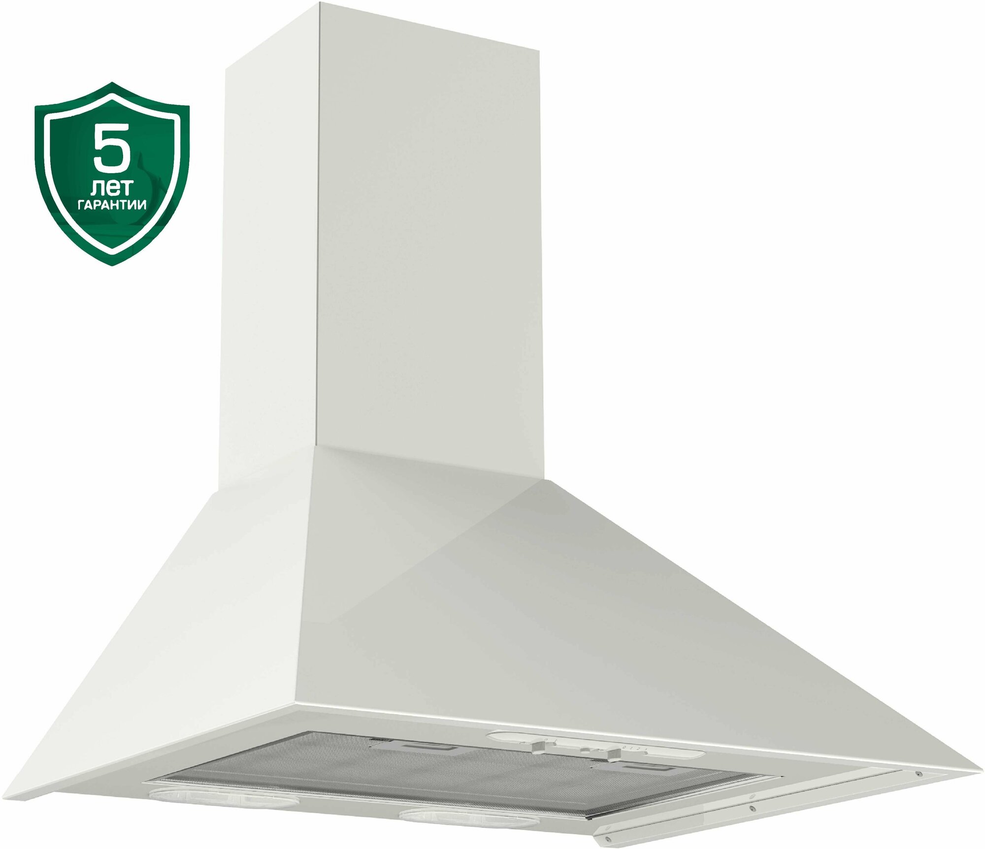 Каминная вытяжка Elikor White Storm 60П-650-П3Л белый (кв ii м-650-60-127)