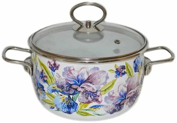 Кастрюля эмалированная Ирис 2л VITROSS