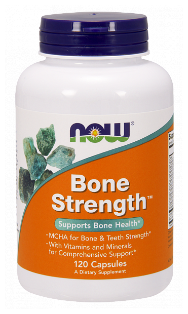 Изображение БАД, Now Foods, BONE STRENGTH, 120 капсул, поддержка здоровья костей