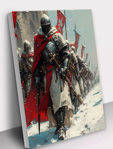 Изображение товара Картина по номерам "Крестоносцы" 40х50 см, хлопковый холст на подрамнике, акрил, АртТойс