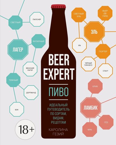 Изображение товара Книга Beer Expert: Пиво. Идеальный путеводитель по сортам, видам, рецептам. Гезий К.