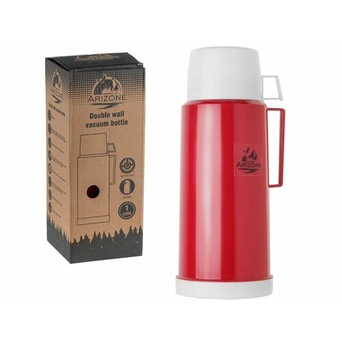 Термос со стеклянной колбой ARIZONE, 1 л, бордовый, (27-226442)