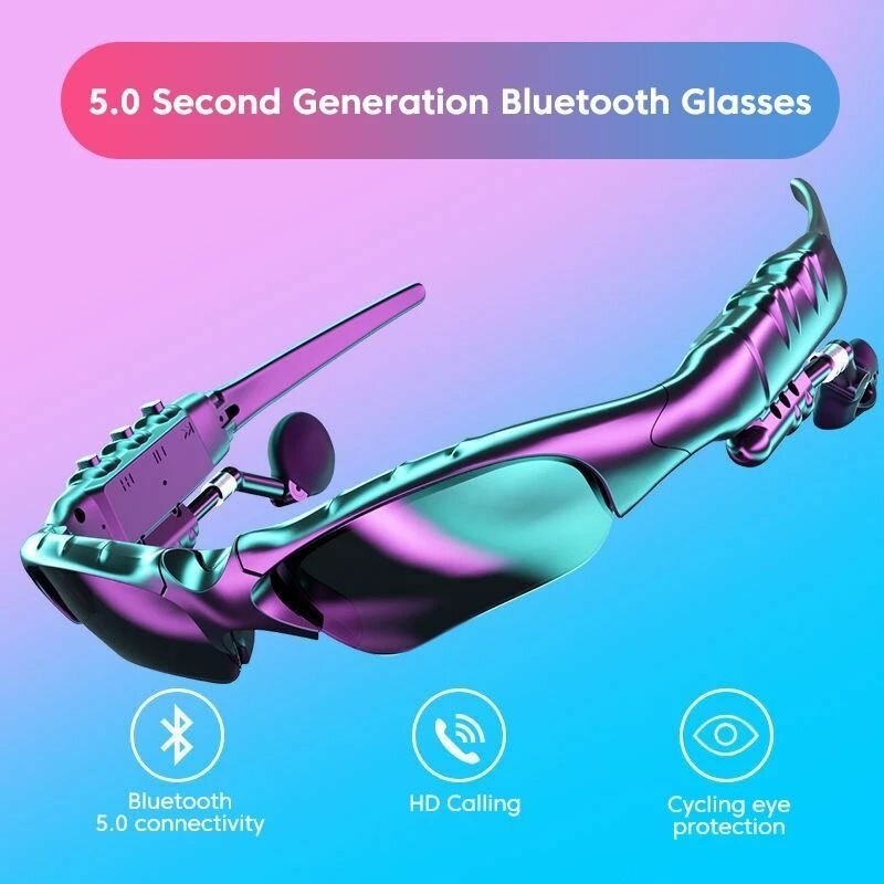 Bluetooth Умные солнцезащитные очки c зажимом для очков, с беспроводной Bluetooth-гарнитурой — фото 1