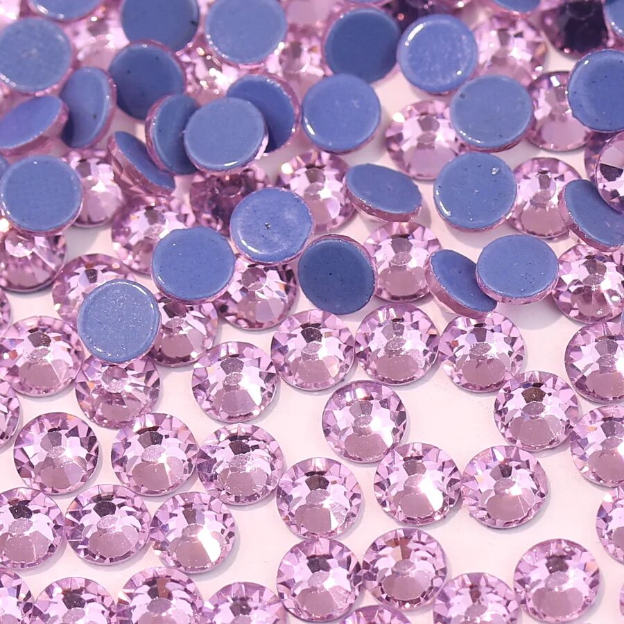 Стразы стеклянные круглые, сиреневые SS20 4.8mm, 360шт