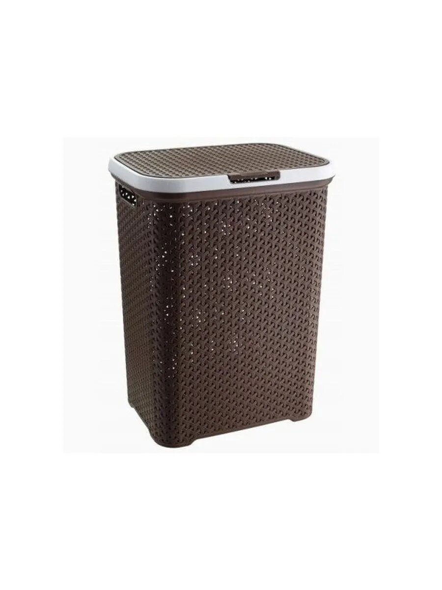 Корзина д/белья Fimako Ротанг 60л 43х33,6х55см пластик, кор