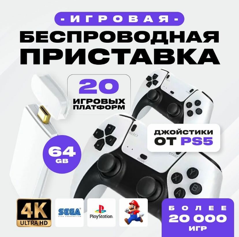 Консоль игровая приставка для телевизора со встроенными играми