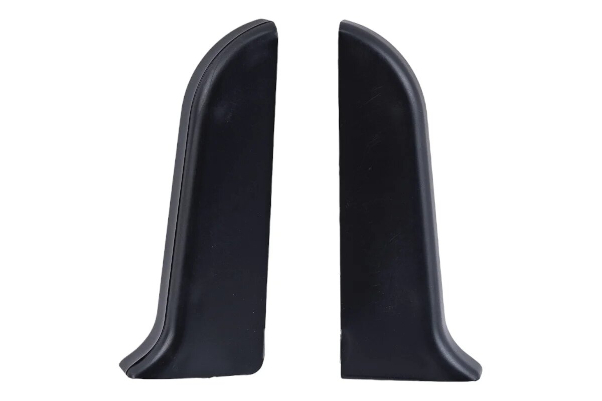 Торцевые заглушки для плинтуса IDEAL Классик 55 мм 007 черный К-П55-Тп-Ф1 007 ЧЕР