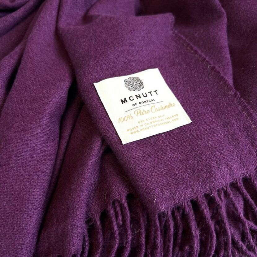 100% Pure Cashmere Winter Berry Плед — фото 1