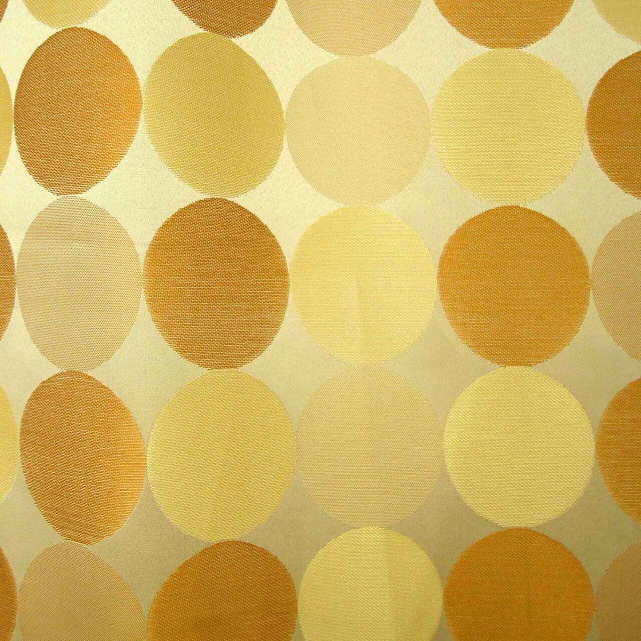 Портьера BELEZZA Рондо 140х280см бежевый/золотой/оранжевый на шторной ленте