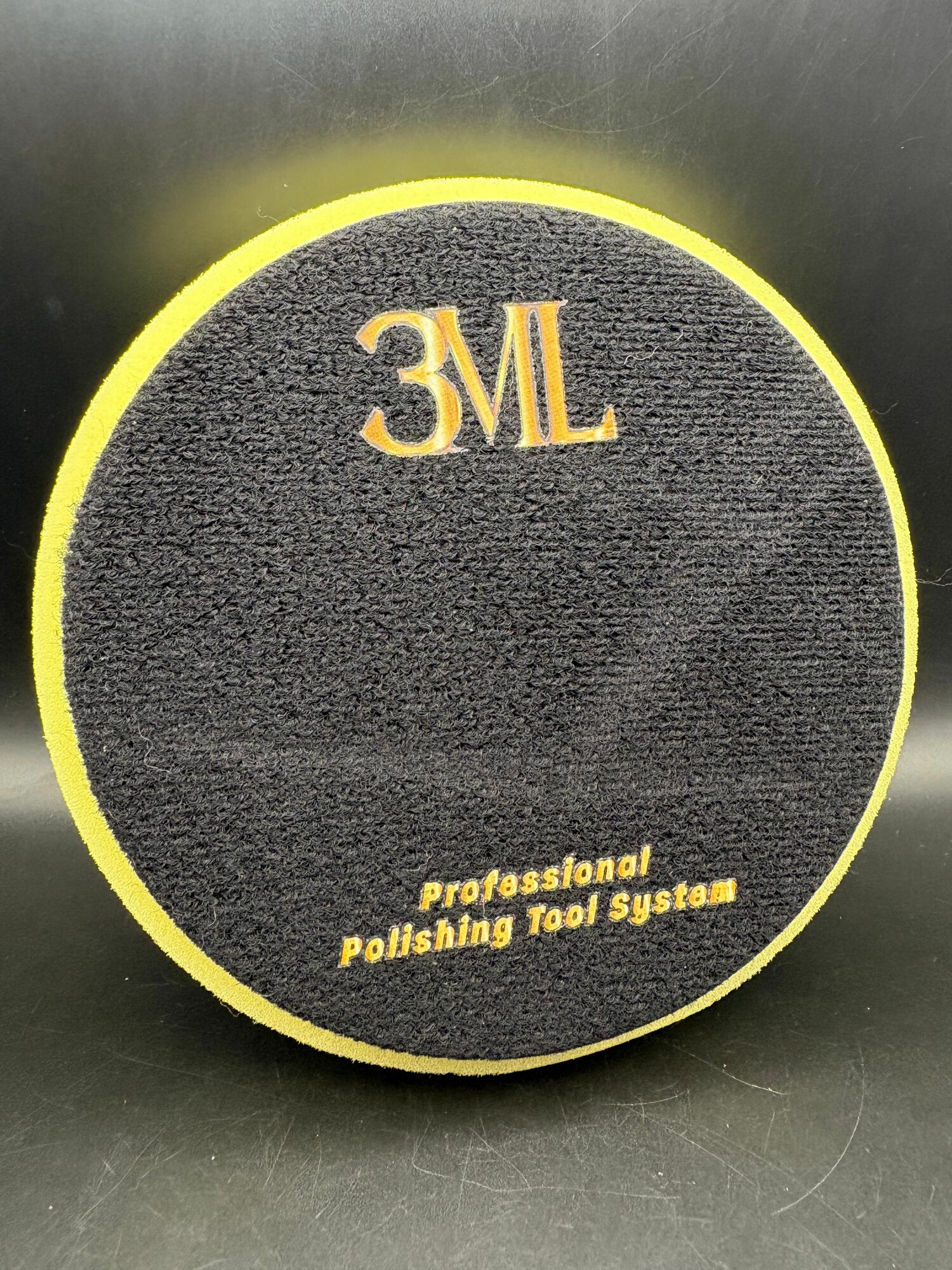 Круг полировальный поролоновый на липучке 3ML желтый FP (диаметр: посадочный 130 мм, рабочий 140 мм)