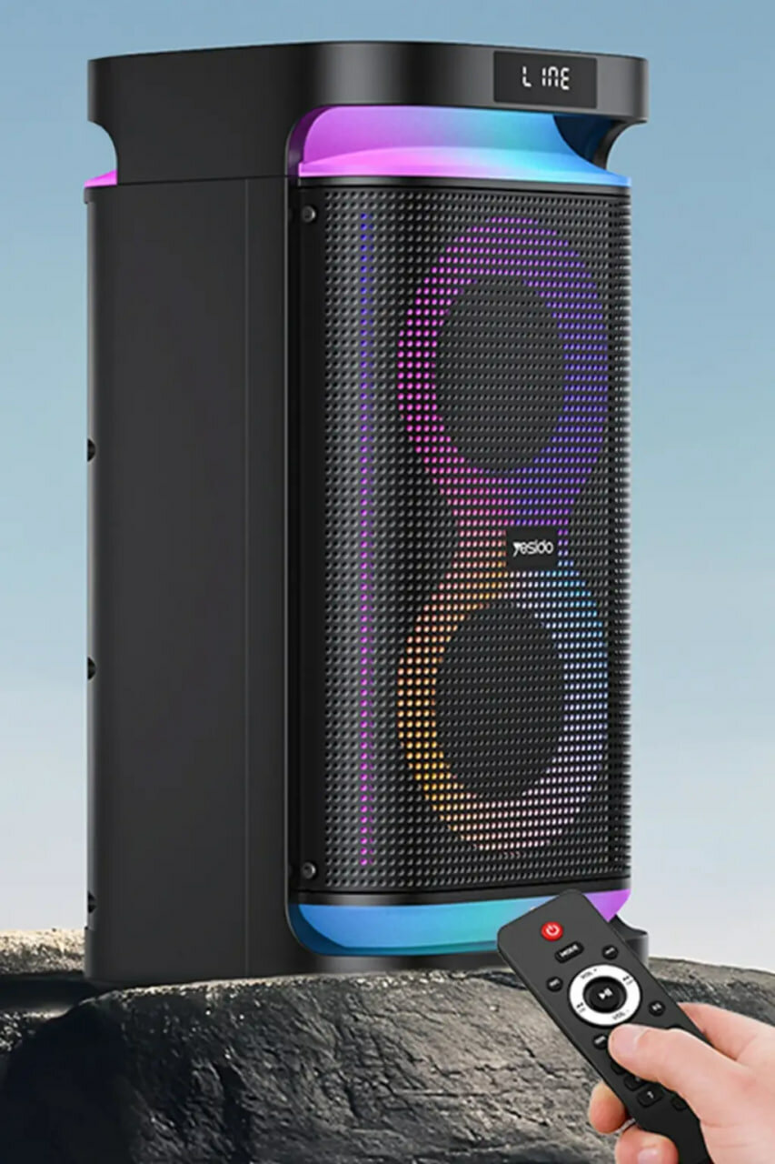 Беспроводная акустическая система YSW29 40 Вт BT5.3 с двумя 6,5-дюймовыми динамиками, RGB-подсветкой и микрофоном