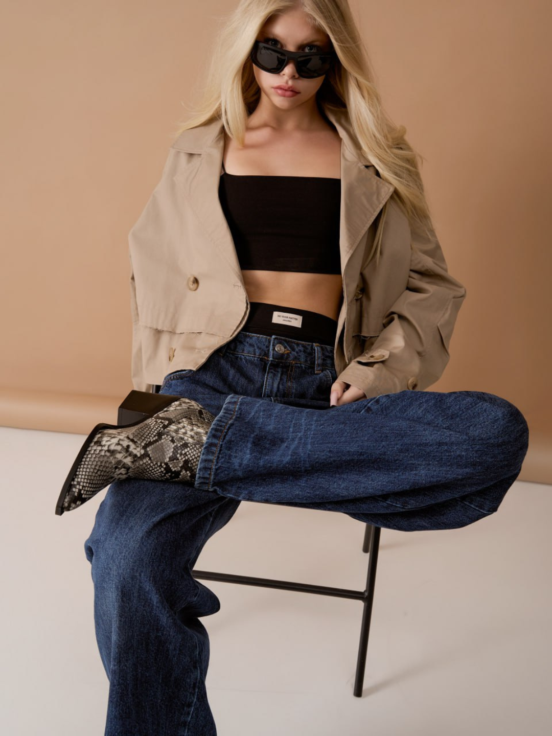 Джинсы  1, размер 164, синий — фото 1