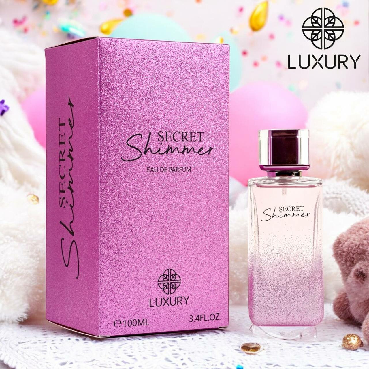Духи "Secret Shimmer Luxury", для женщин, сияющий аромат, 100 мл