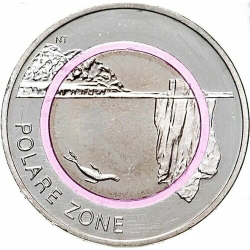 Монета 5 евро Полярная зона. Климатические зоны. F. Германия, 2021 г. в. UNC