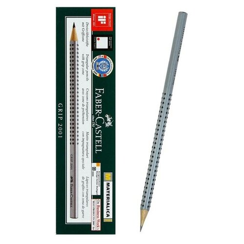 карандаш чёрнографитный faber castell grip 2001 h профессиональный трёхгранный корпус массажные шашечки Карандаш чёрнографитный faber-castell grip 2001 b профессиональный, трёхгранный корпус, массажные шашечки