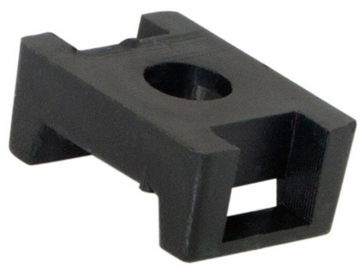 Площадка для крепления стяжки REXANT (ПС-2) 22x16 мм черная упаковка 10 шт. 07-2103-10 (10 упак)