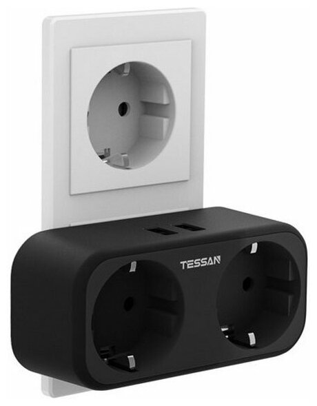 Сетевой фильтр Tessan TS-321-DE, черный