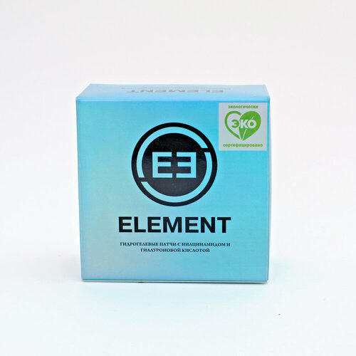 ELEMENT Патчи для глаз гидрогелевые с ниацинамидом и гиалуроновой кислотой 85 г 60 шт 599₽