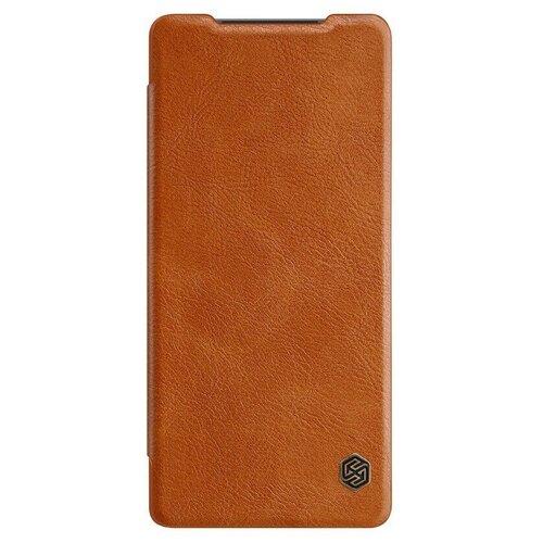 чехол samsung leather cover для galaxy note 7 Чехол Nillkin Qin Leather Case для Samsung Galaxy Note 20 N980 Brown (коричневый)