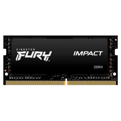 Оперативная память Kingston FURY Impact 16 ГБ DDR4 SODIMM CL16 KF426S16IB/16 us captain memory module ddr4 2400 ddr4 2666 cl16 dimm for desktop and laptops 4gb 8gb 16gb support extreme memory profiles