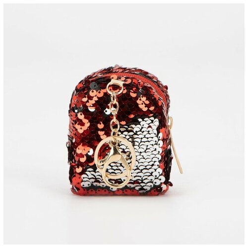 фото Кошелёк на молнии, кольцо, цвет красный нет бренда