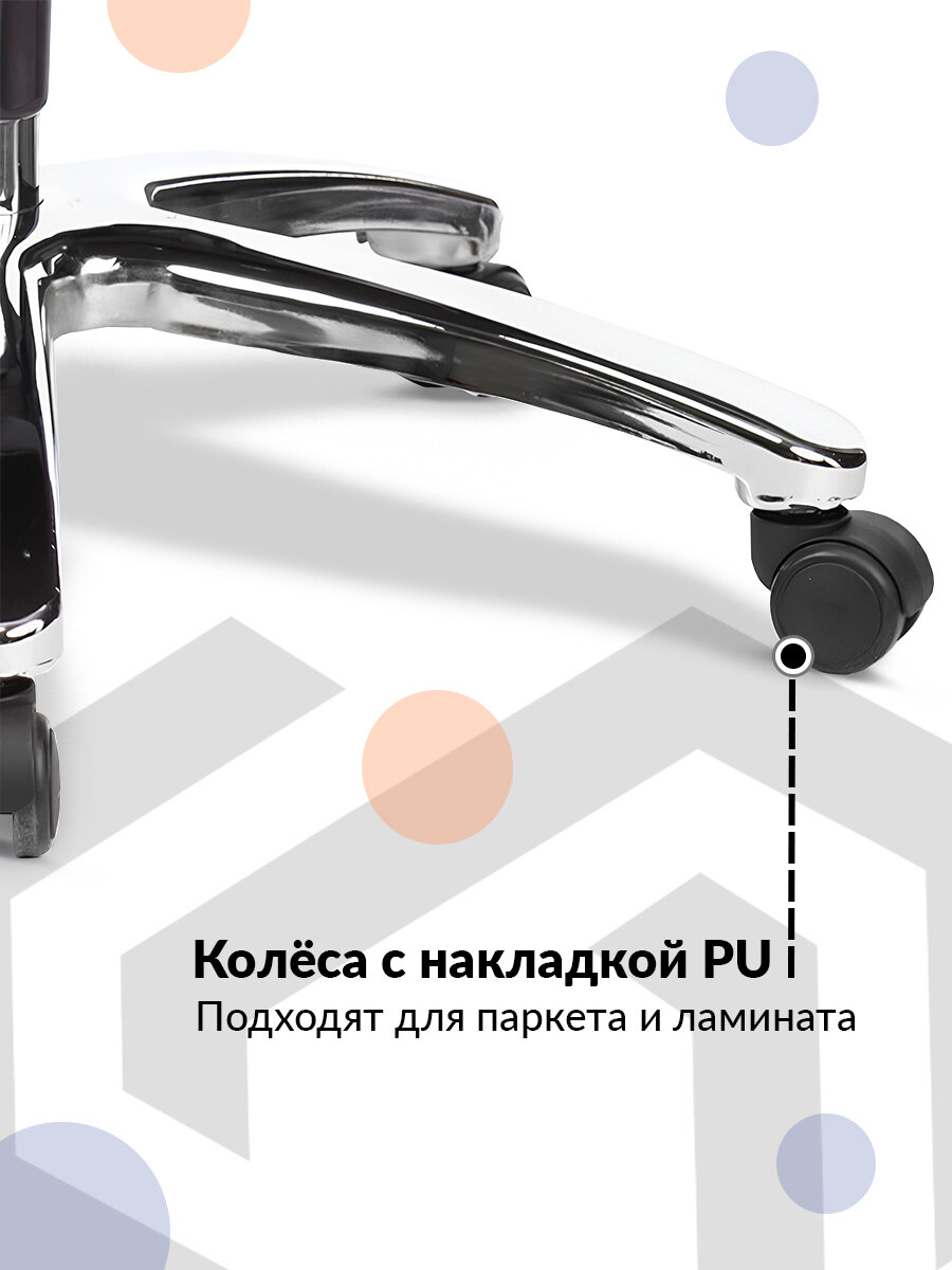 Кресло руководителя БЮРОКРАТ T-9922SL, на колесиках, кожа, черный [t-9922sl/black] - фото №9