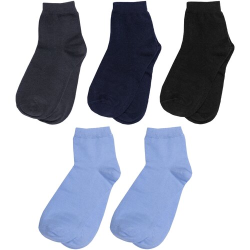 Носки RuSocks 5 пар, размер 16-18, серый, голубой носки rusocks 5 пар размер 16 розовый голубой