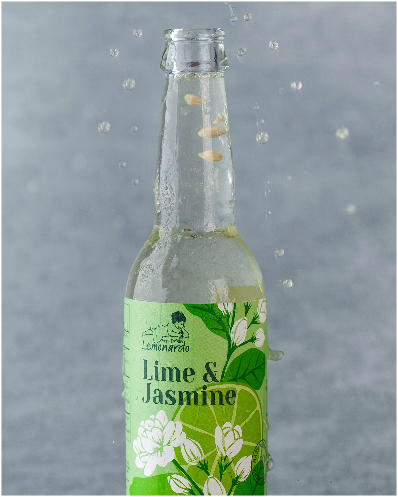 Натуральный лимонад лайм и жасмин / Lemonardo Lime & Jasmine, 330мл. - фотография № 4
