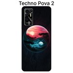 Чехол-накладка с принтом для Tecno Pova 2 - изображение