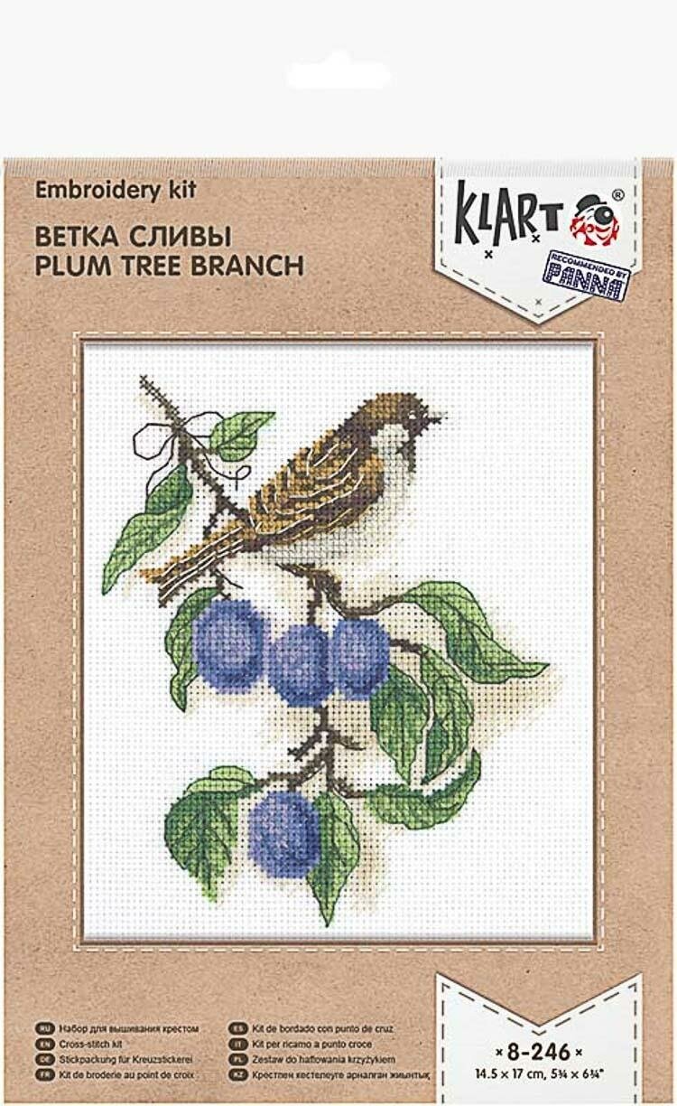 8-246 Ветка сливы Кларт - фото №2