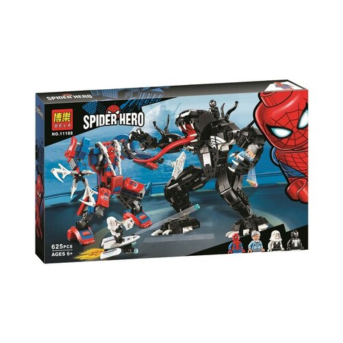 Конструктор Lari (Bela) Spider Hero 11188 Человек-Паук против Венома, 625 дет.