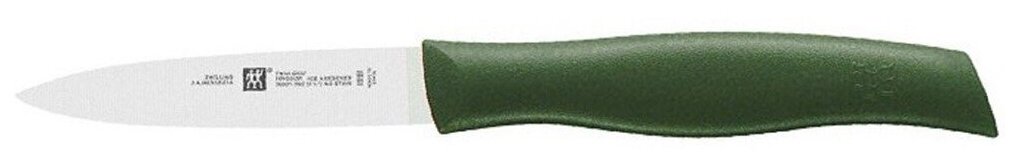 Нож Zwilling Twin Grip 100 мм для овощей зеленый - фото №1