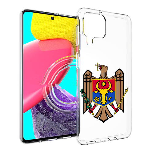 Чехол MyPads герб-молдовы для Samsung Galaxy M53 (SM-M536) задняя-панель-накладка-бампер