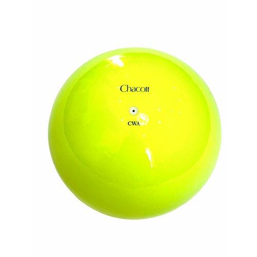 фото Мяч chacott юниорский, 15 см, однотонный глянцевый, цв. лимонный